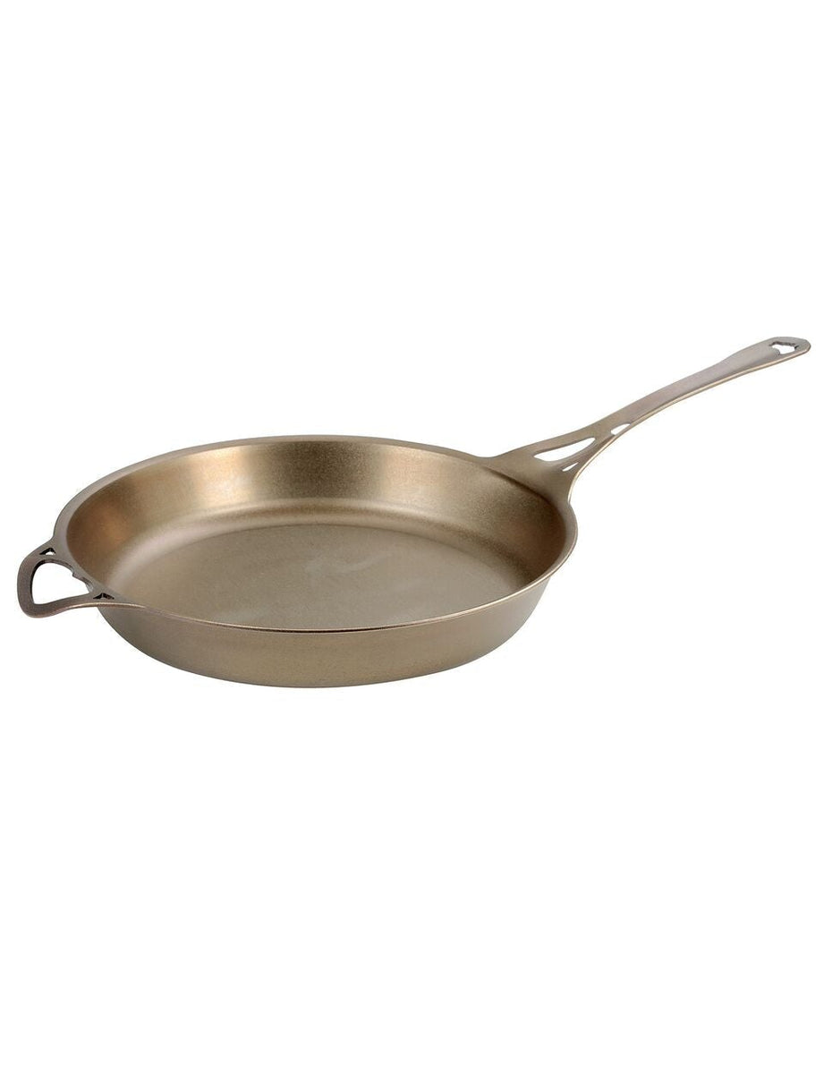 Seasoned 11 US-ION wrought iron flat skillet/crepe pan/griddle —  SOLIDteknics USA