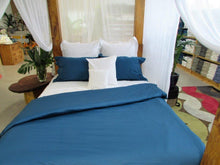 Load image into Gallery viewer, Simple Luxury Quilt Cover Set in Moroccan Blue