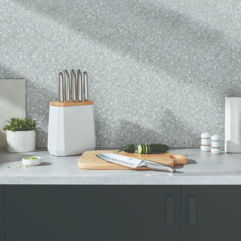 Furi Pro stone block set Black and White terrazzo Blessed Earth