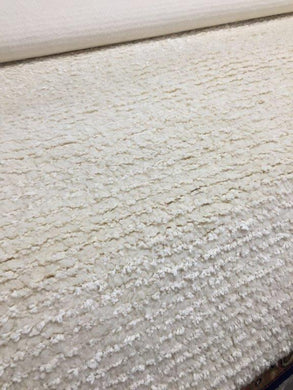 Hand-tufted Organic Wool/Cotton Shag in natural