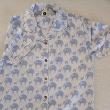 Load image into Gallery viewer, Ladies  Short Sleeve Pyjamas Tops in Simple luxury Elephants