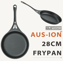 Load image into Gallery viewer, Aus-ion Quenched by Solidteknics 28cm Iron Skillet