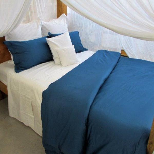 Simple Luxury Quilt Cover Set in Moroccan Blue
