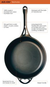 Aus-ion Quenched by Solidteknics 31cm Skillet-lid / crepe pan