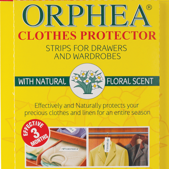 Orphea Anti Moth Strips for Wardrobes Drawers Shelves - Floral Scent (12  pack)