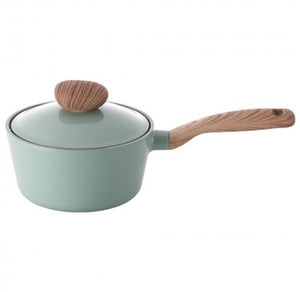 Retro  Sauce Pan 18cm Green Induction with Die-Casted Lid 1.8L