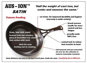 Aus-ion Satin by Solidteknics 26cm Flaming Skillet