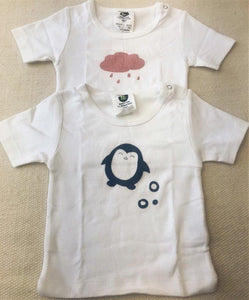 Baby Short Sleeve Printed Crews -