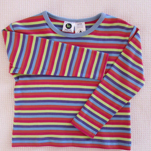Childrens Long Sleeve Striped Crew