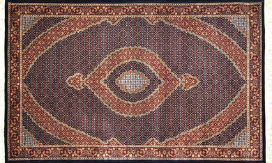 Persian Style Hand-knotted Wool Rug 155x257cm 