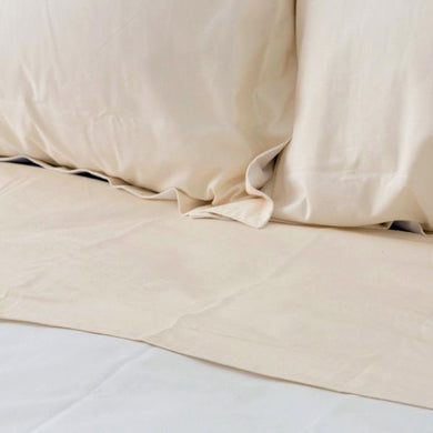 Fitted Sheet in Natural Percale
