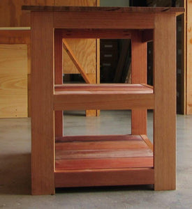 Natural Timber Shelved Cabinet