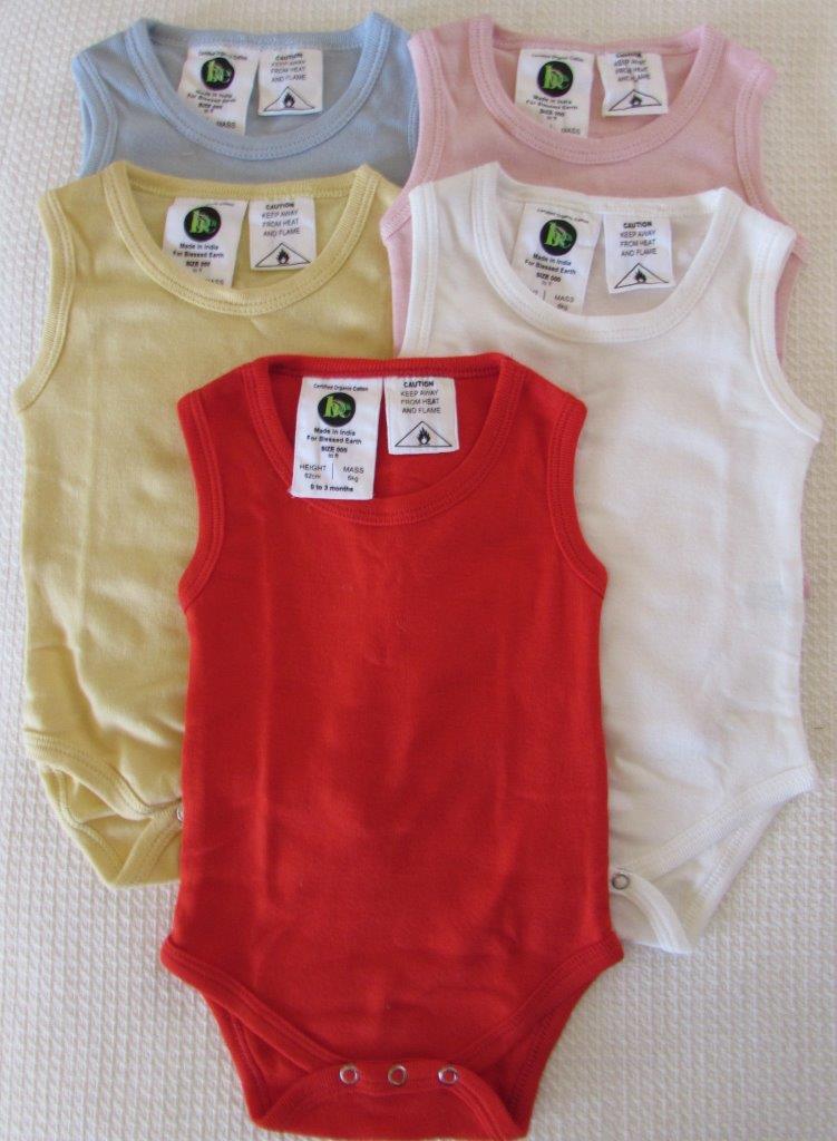 Baby Sleeveless Bodysuits - Basics