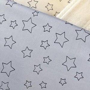 Simple Luxury Quilt Set in Silver Dawn Star Design