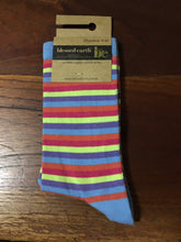 Load image into Gallery viewer, Ladies Fun Stripe Sock in organic cotton