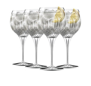 Luigi Bormioli diamanté gin and tonic glasses.