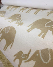 Load image into Gallery viewer, Elephant Print Organic Wool Hand Tufted Carpet Yellow